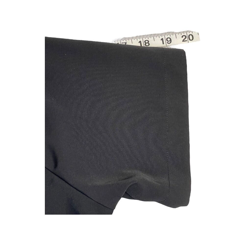 Notations Blouse Top Womens Large Black 100% Polyester Short Sleeve Keyhole Back - Picture 6 of 7